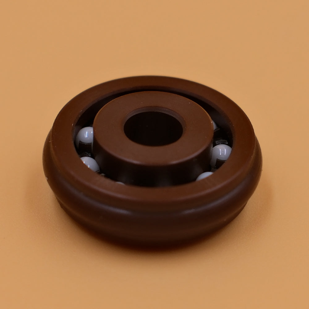 CNC Machined Polyimide groove ball bearing with ceramic balls