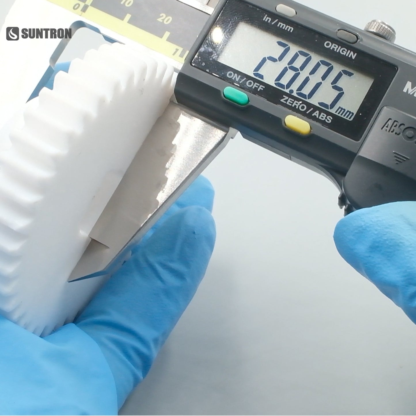 Custom PTFE Spur Gear | Precision CNC Machined Teflon Gear for Chemical Resistant Applications
