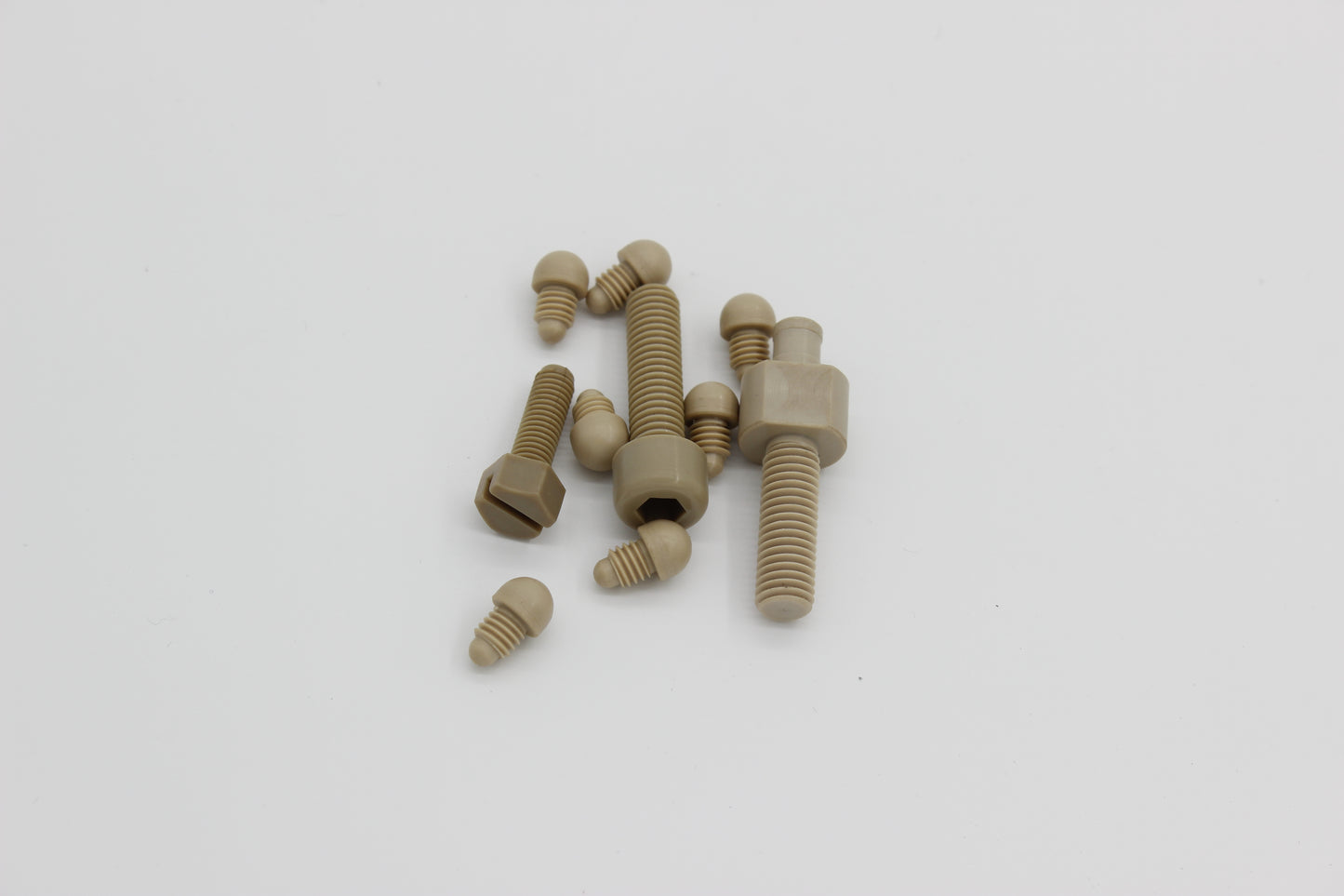 Tuerca y tornillo PEEK