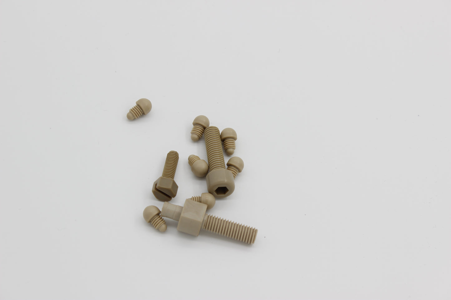 Tuerca y tornillo PEEK