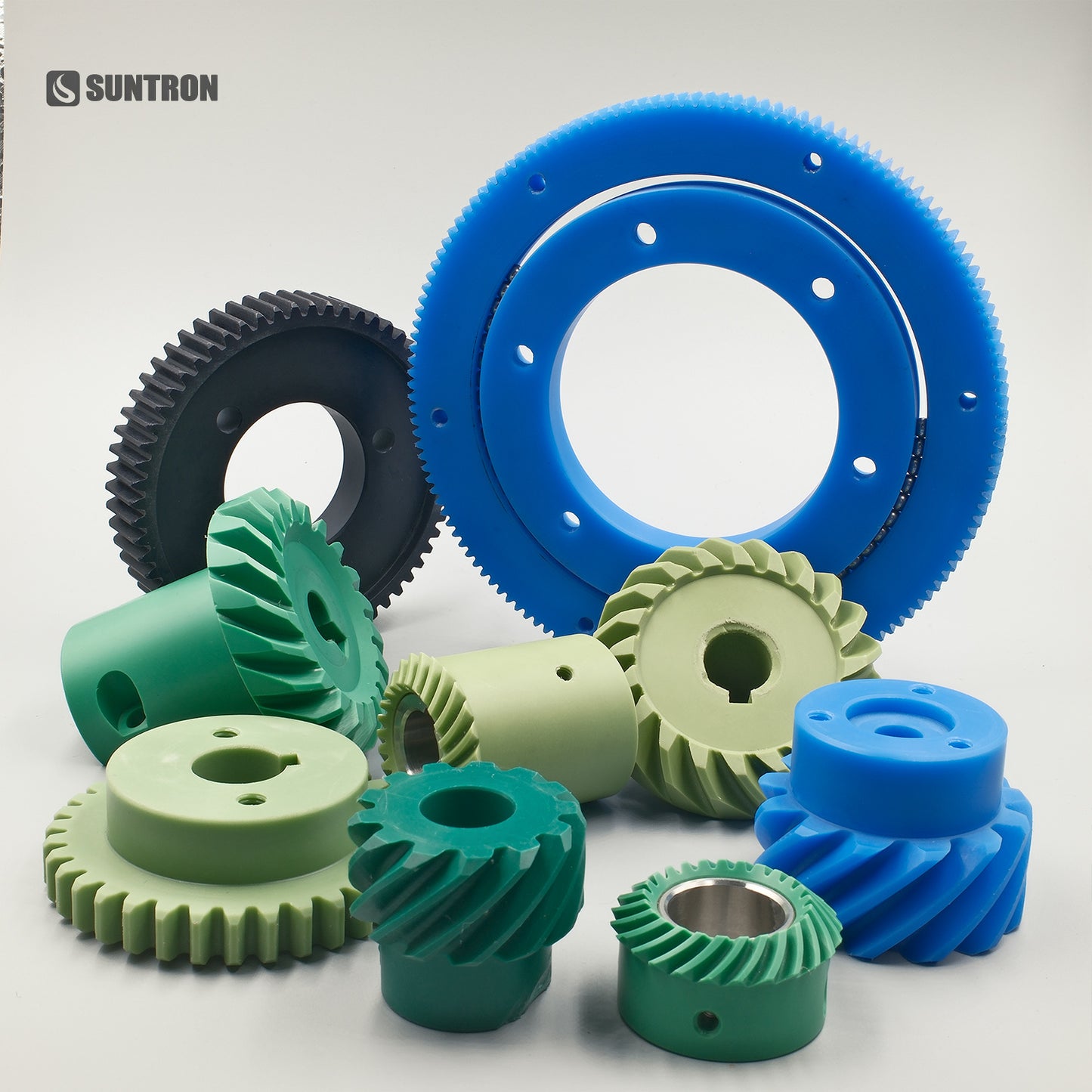 Custom CNC Machined MC Nylon Helical Gear for Precision Power Transmission