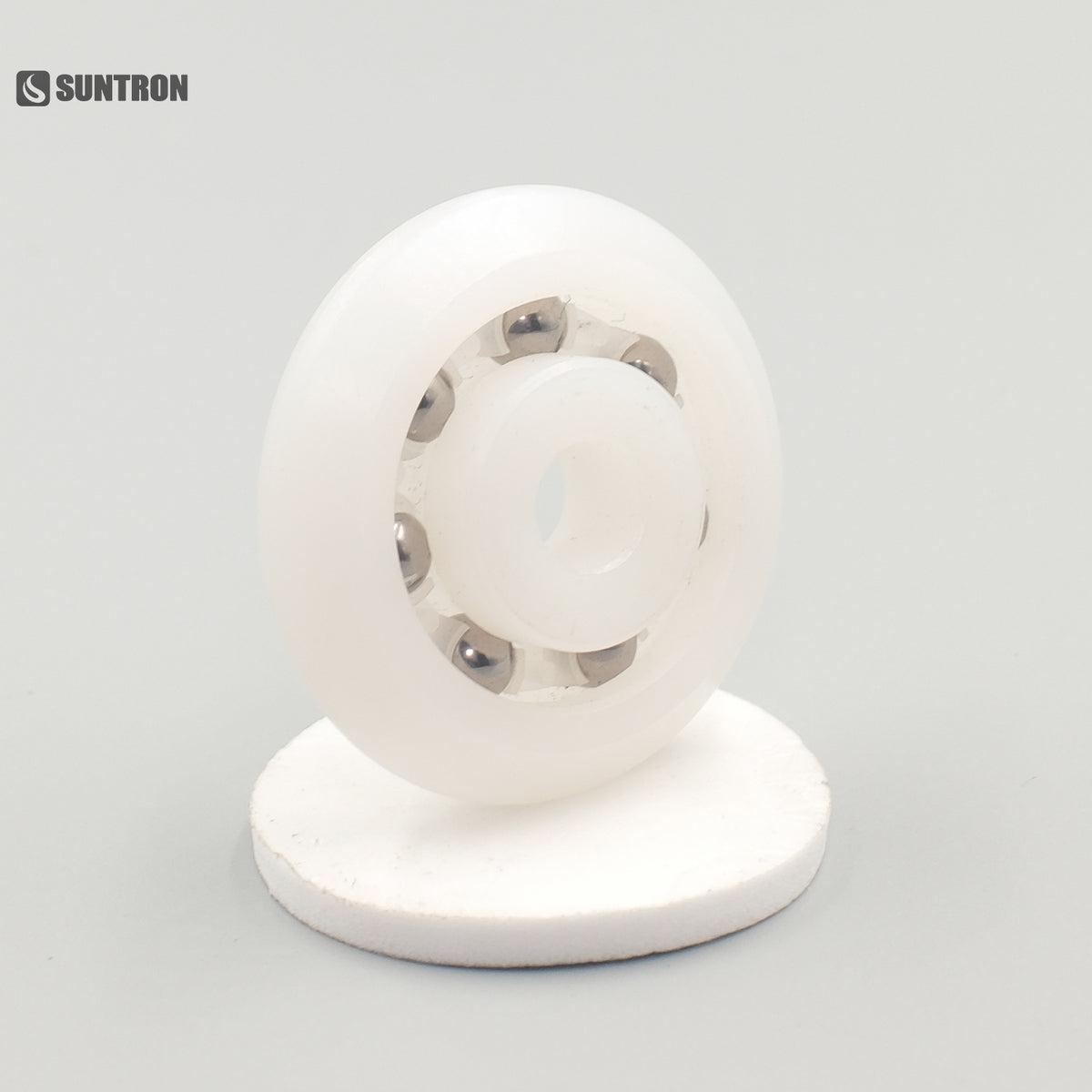 UHMWPE Crowned Roller Bearing with Extended Inner Ring & Stainless Steel Balls