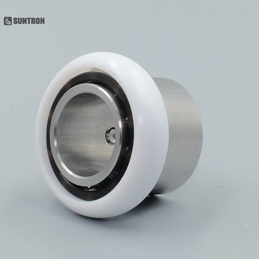 PTFE Crowned Guide Roller for LCD Glass Handling Systems