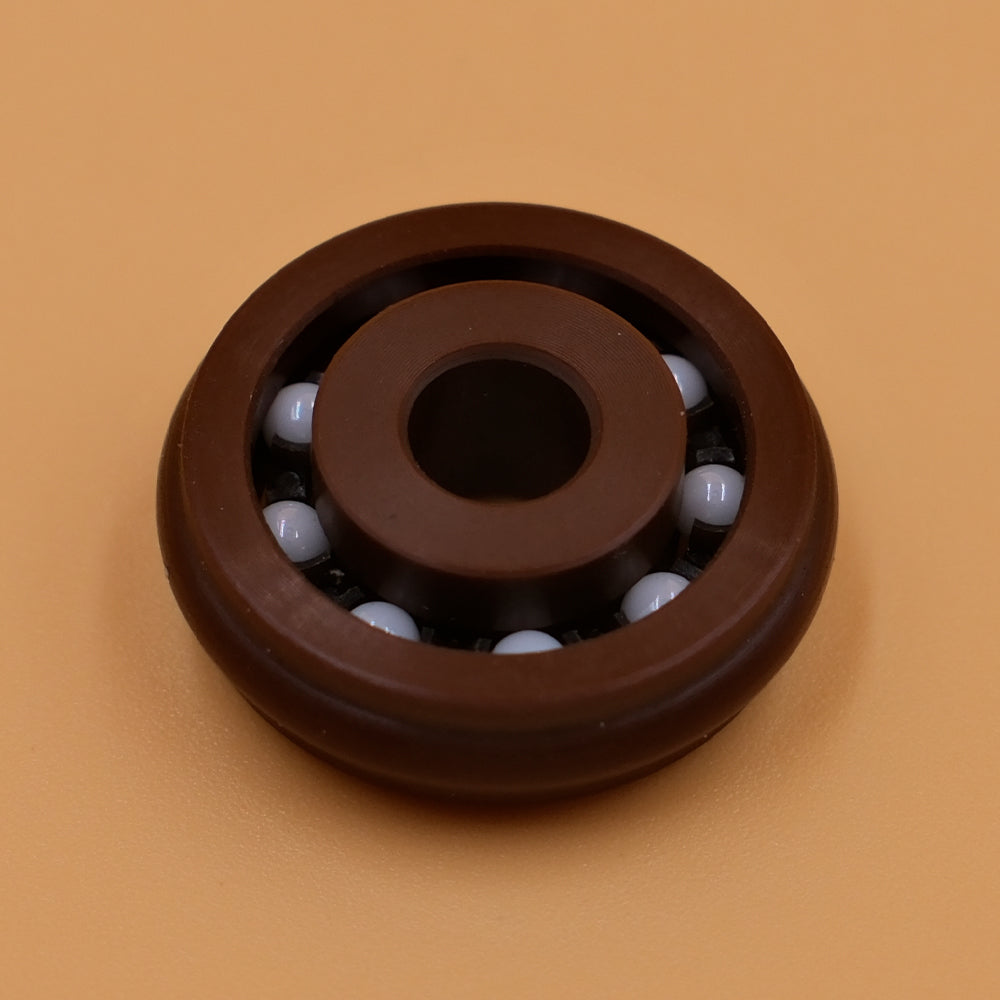 CNC Machined Polyimide groove ball bearing with ceramic balls
