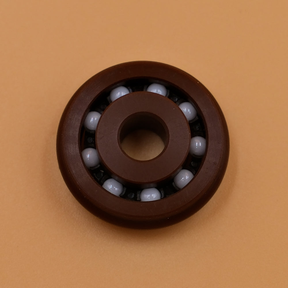 CNC Machined Polyimide groove ball bearing with ceramic balls