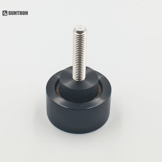 ESD UHMWPE Guide Roller with ZrO₂ Ceramic Balls | Cleanroom Transfer