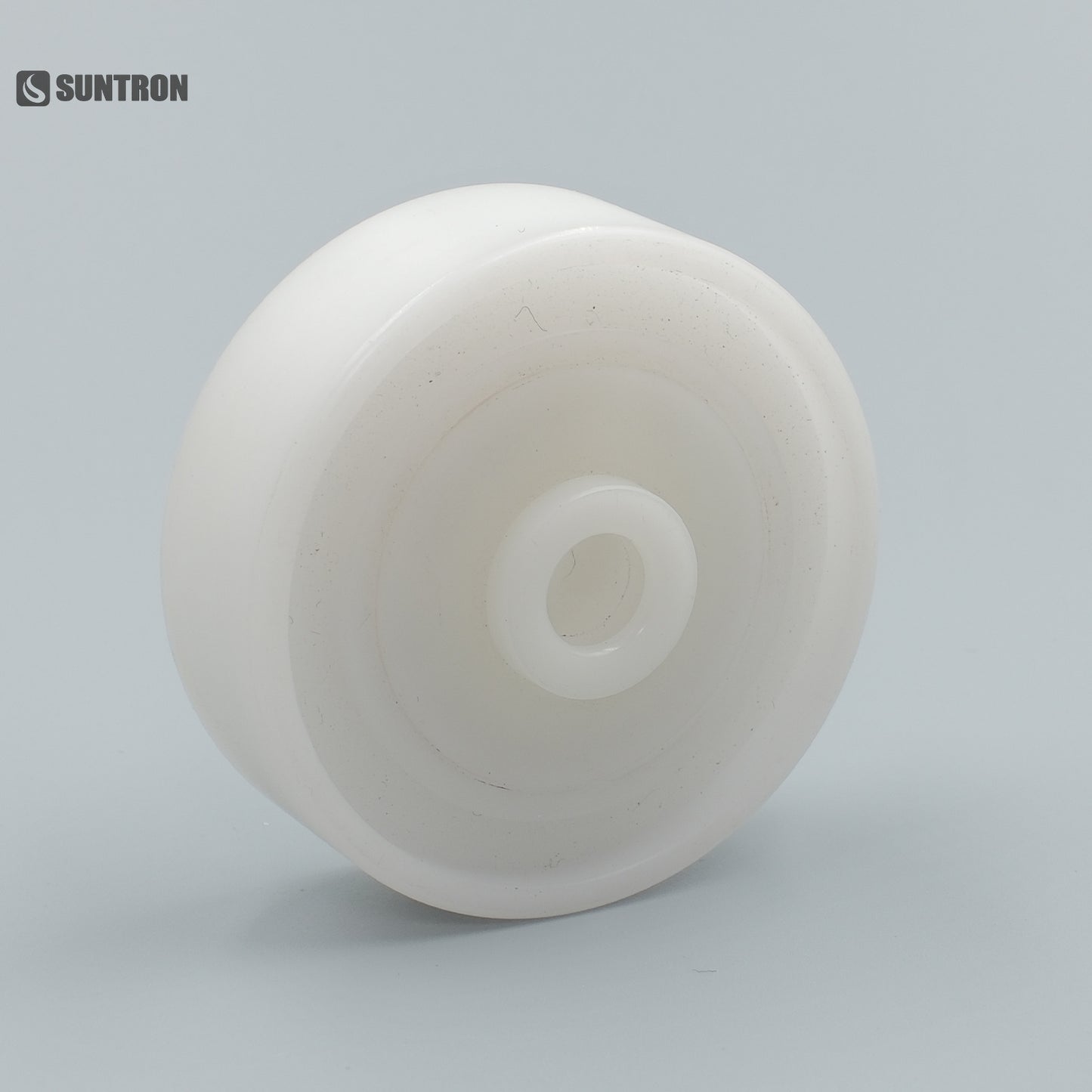CNC Machined POM Guide Roller with Hidden Stainless Steel Bearing | High Precision Industrial Conveyor Wheel