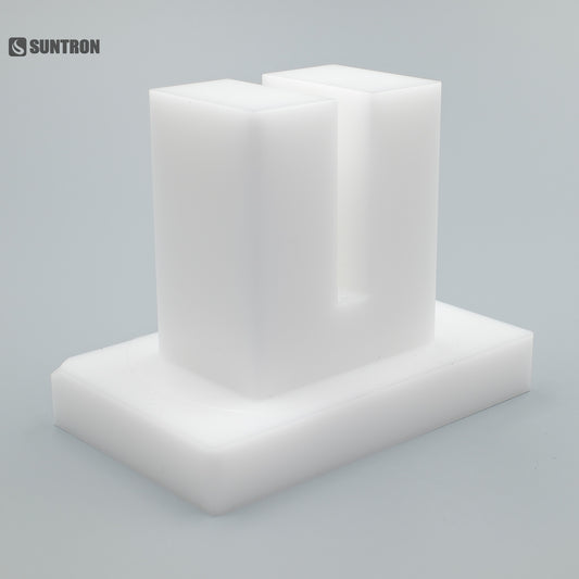 CNC Machined POM U-Slot Mounting Bracket for Precision Linear Motion Systems | Engineering Plastic Support Block | Custom OEM Available