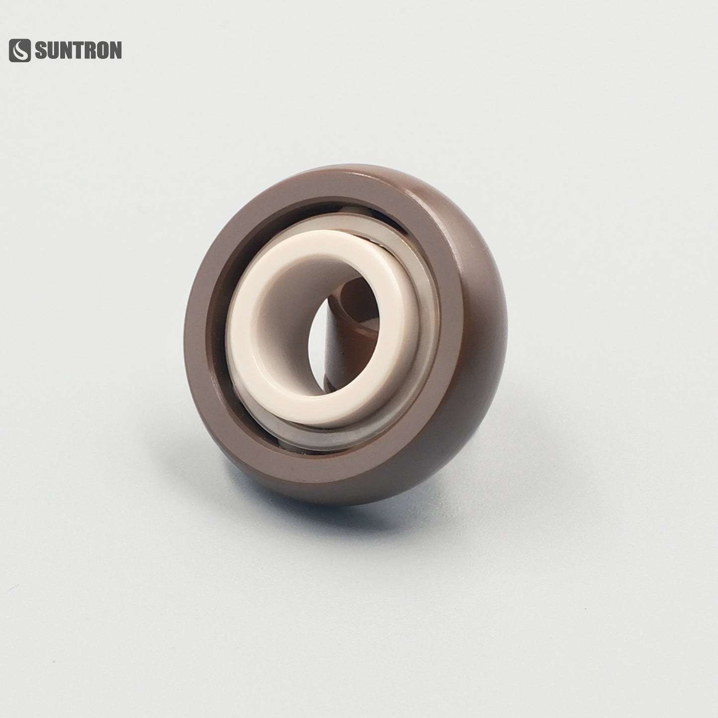 Crowned PI Guide Roller with PEEK Inner Ring and ZrO₂ Ceramic Balls