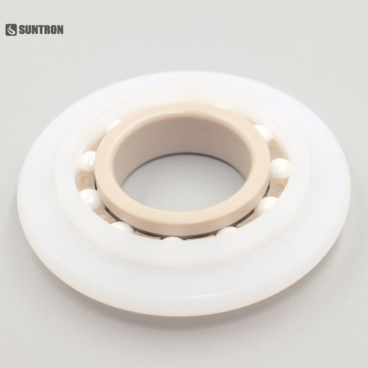 49mm UHMWPE PEEK Hybrid Ceramic Guide Roller with Zirconia Balls