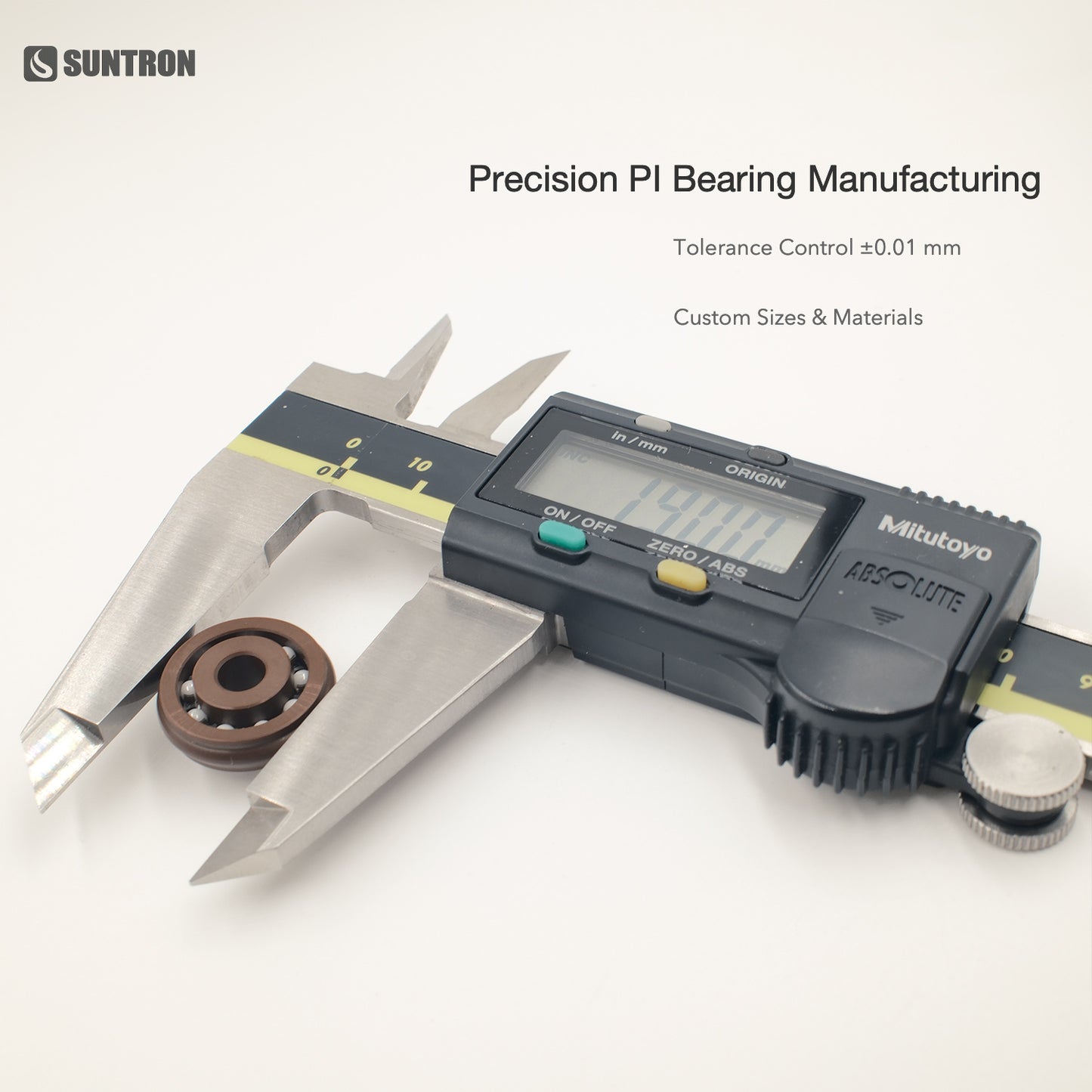 Precision Polyimide Crowned Bearing for Cleanroom & Semiconductor Equipment