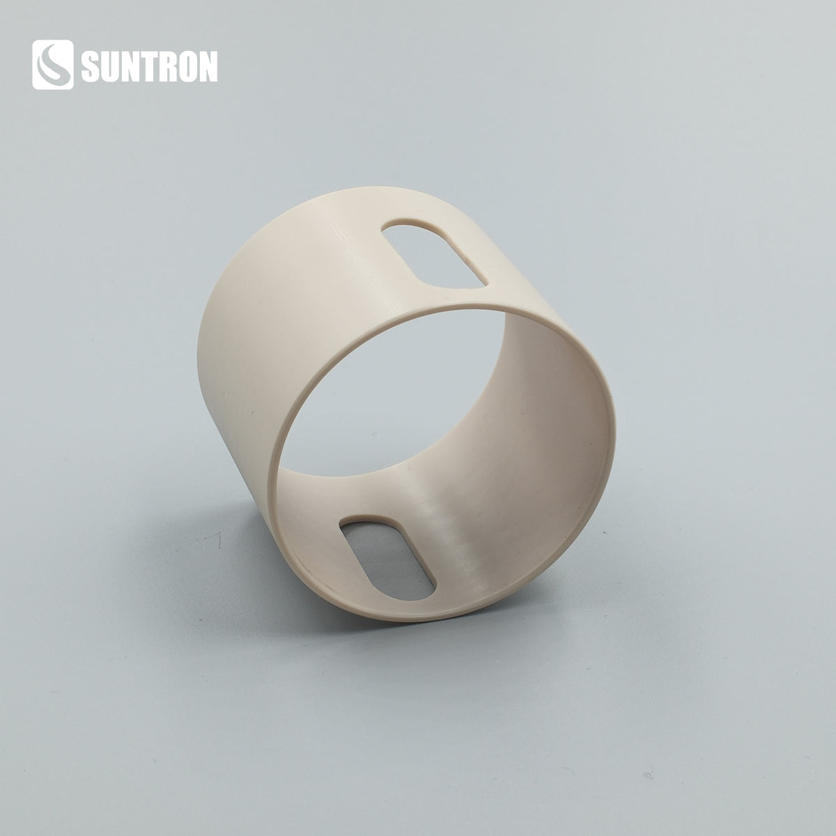 Custom PEEK Slotted Sleeve CNC Machined High Temperature Wear Resistant Guide Sleeve