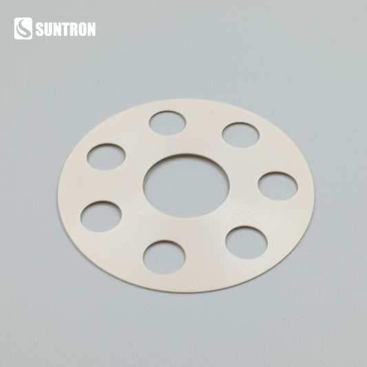 Custom CNC Machined PEEK Thin Spacer Washer 0.47mm Ultra Precision Insulation Shim
