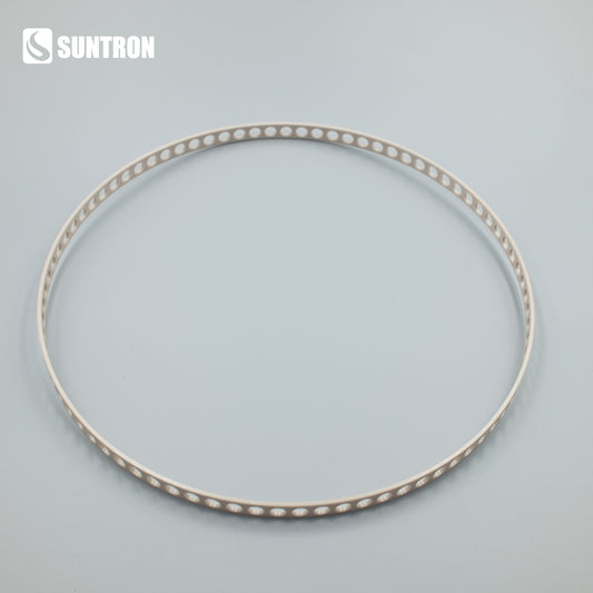 Custom CNC Machined PEEK Bearing Cage | Large Diameter Thin Section Retainer