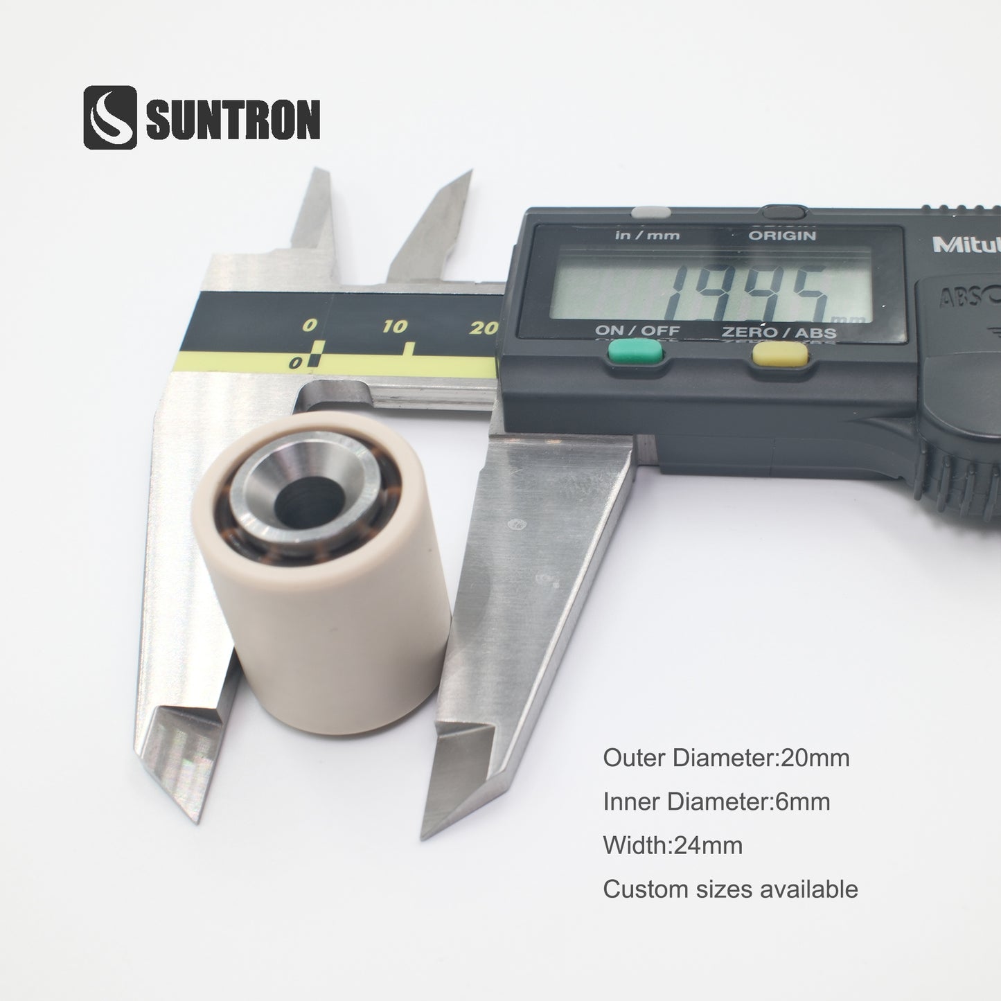 複列ベアリングPEEKローラー 20mm – コンベヤおよび自動化装置用高精度ガイドローラー