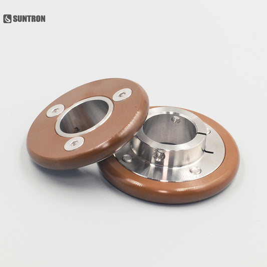 Precision Polyimide Guide Roller with Stainless Steel Hub for Semiconductor Systems