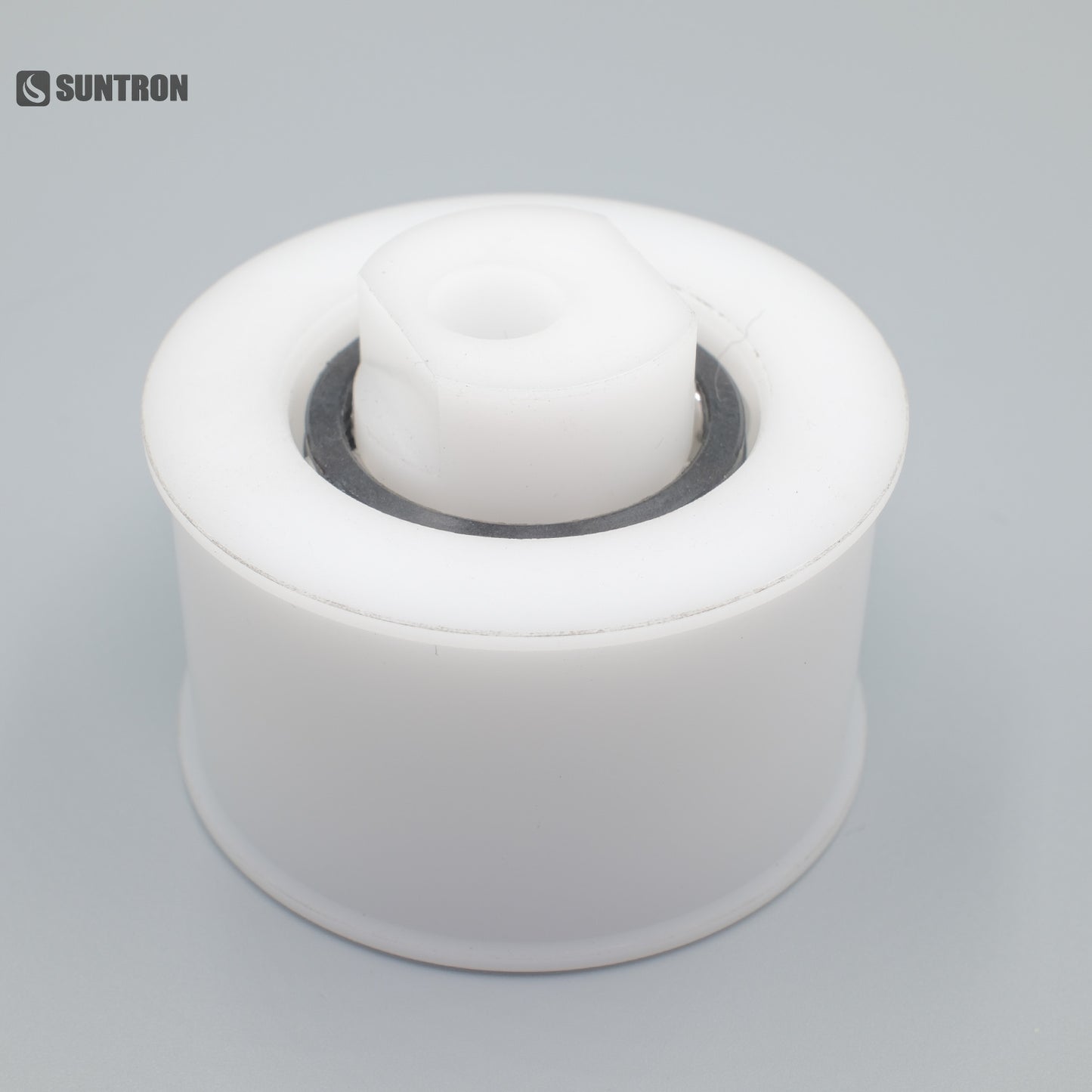 CNC Machined POM Eccentric Guide Roller with Double Zirconia Ceramic Bearings