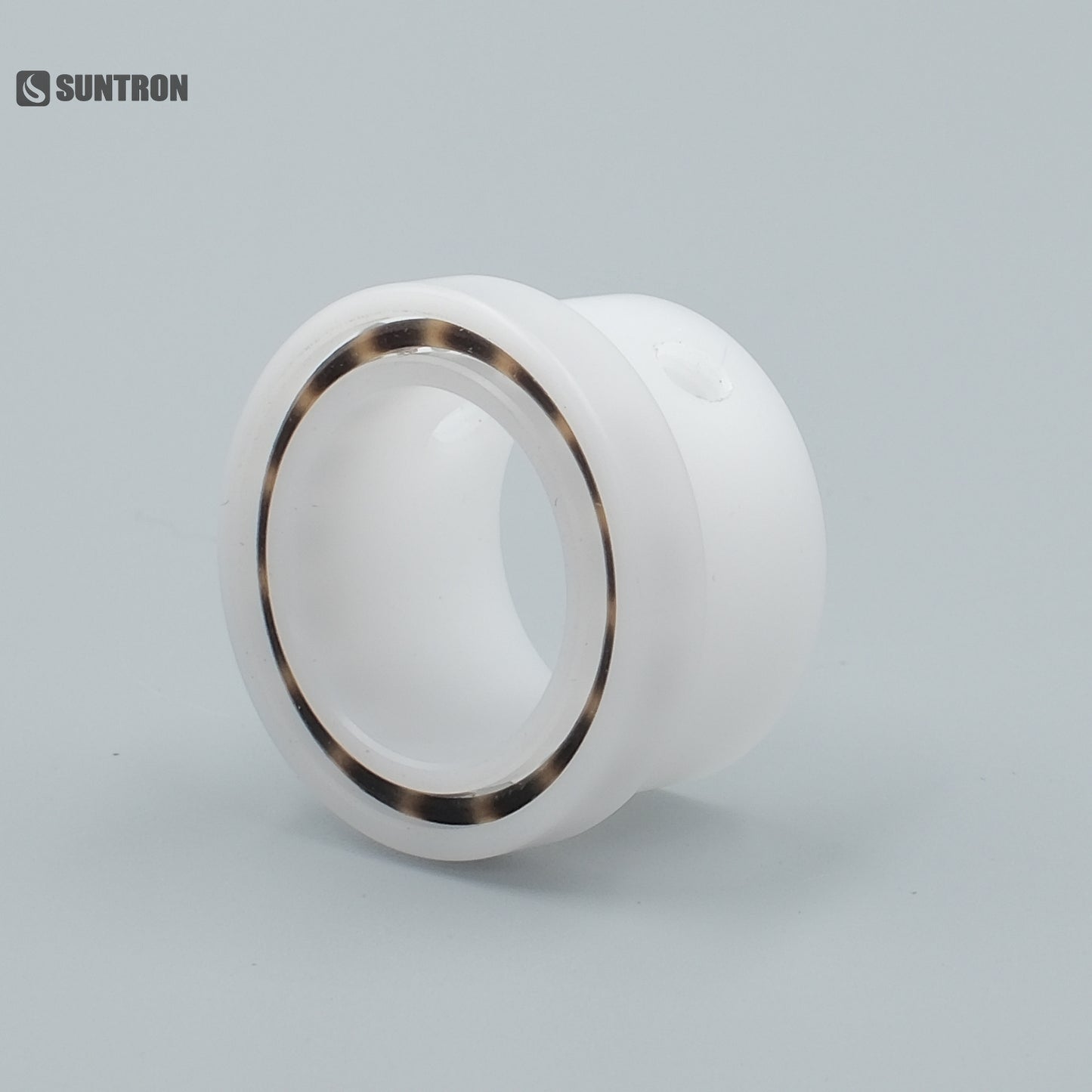 Precision CNC Machined POM Guide Roller with Glass Ball Raceway for Low-Friction Conveyor Systems
