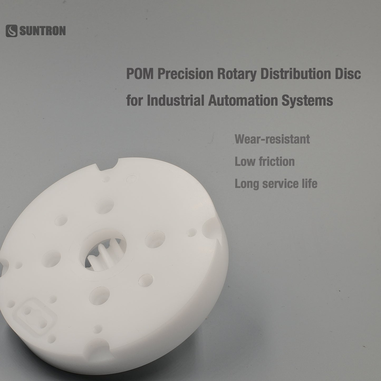 POM Precision Rotary Distribution Disc | CNC Machined High-Accuracy Automation Component