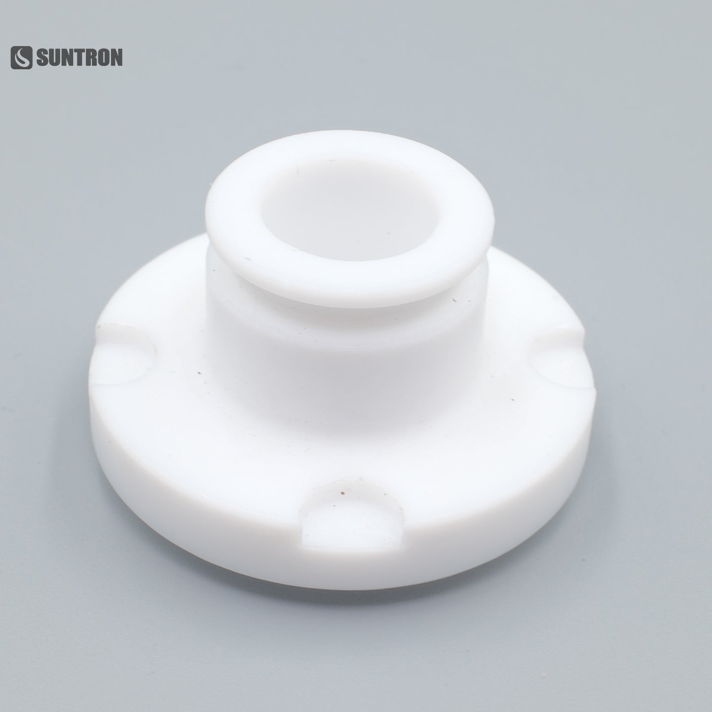 CNC Machined PTFE Connector Flange Sleeve for Semiconductor Wet Process Systems