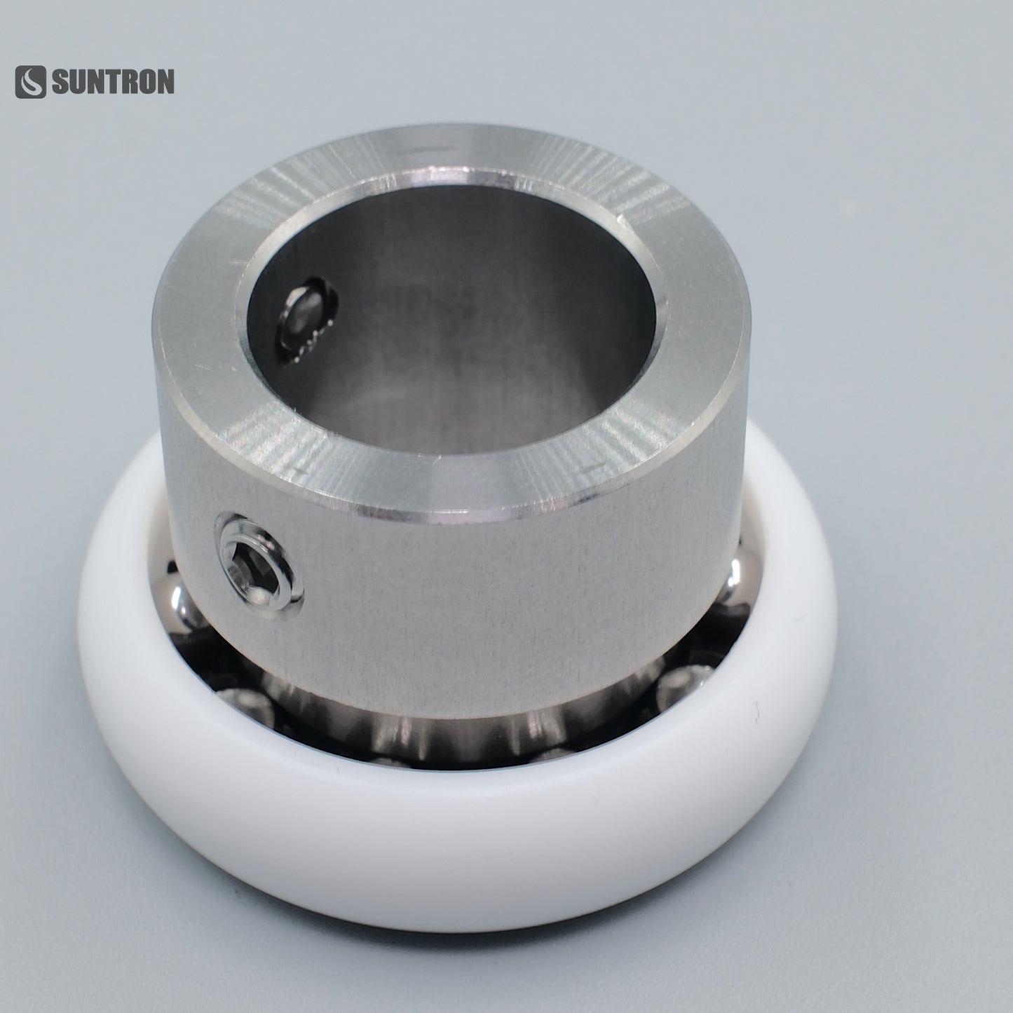 PTFE Crowned Guide Roller for Glass & LCD Transfer Systems