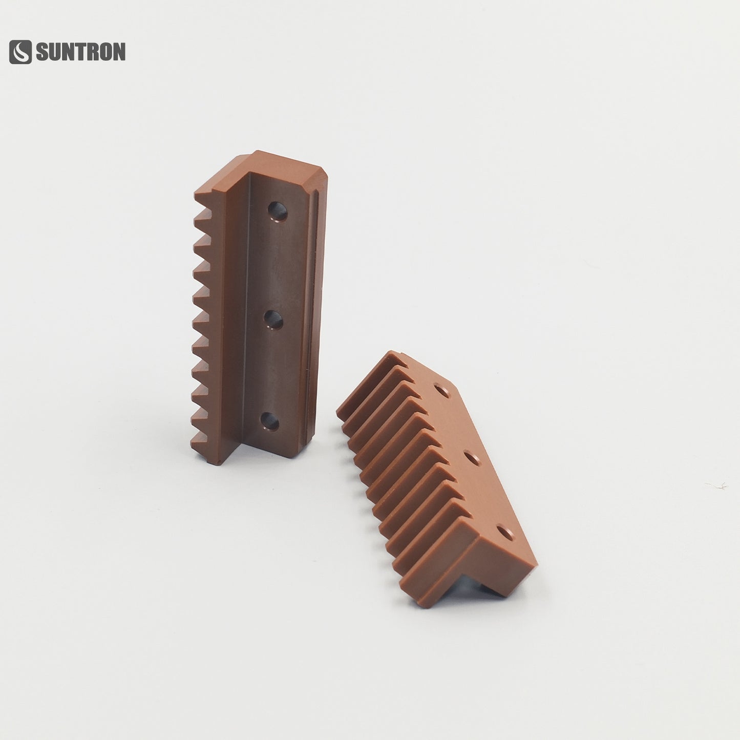 Custom CNC Machined Polyimide Rack Guide Component for Semiconductor Equipment