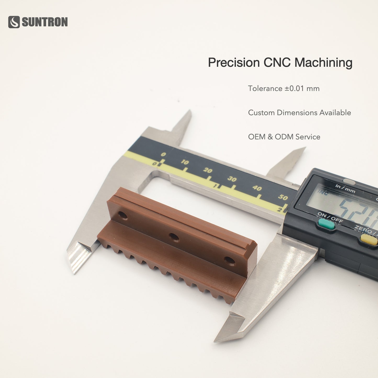 Custom CNC Machined Polyimide Rack Guide Component for Semiconductor Equipment
