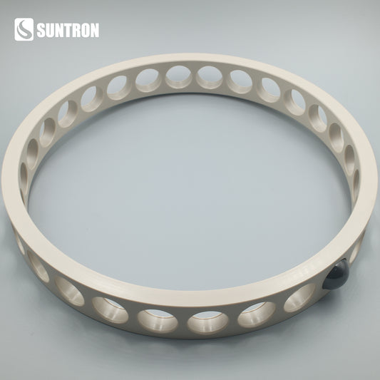 Large Diameter PEEK Bearing Cage | CNC Machined High Performance Bearing Retainer