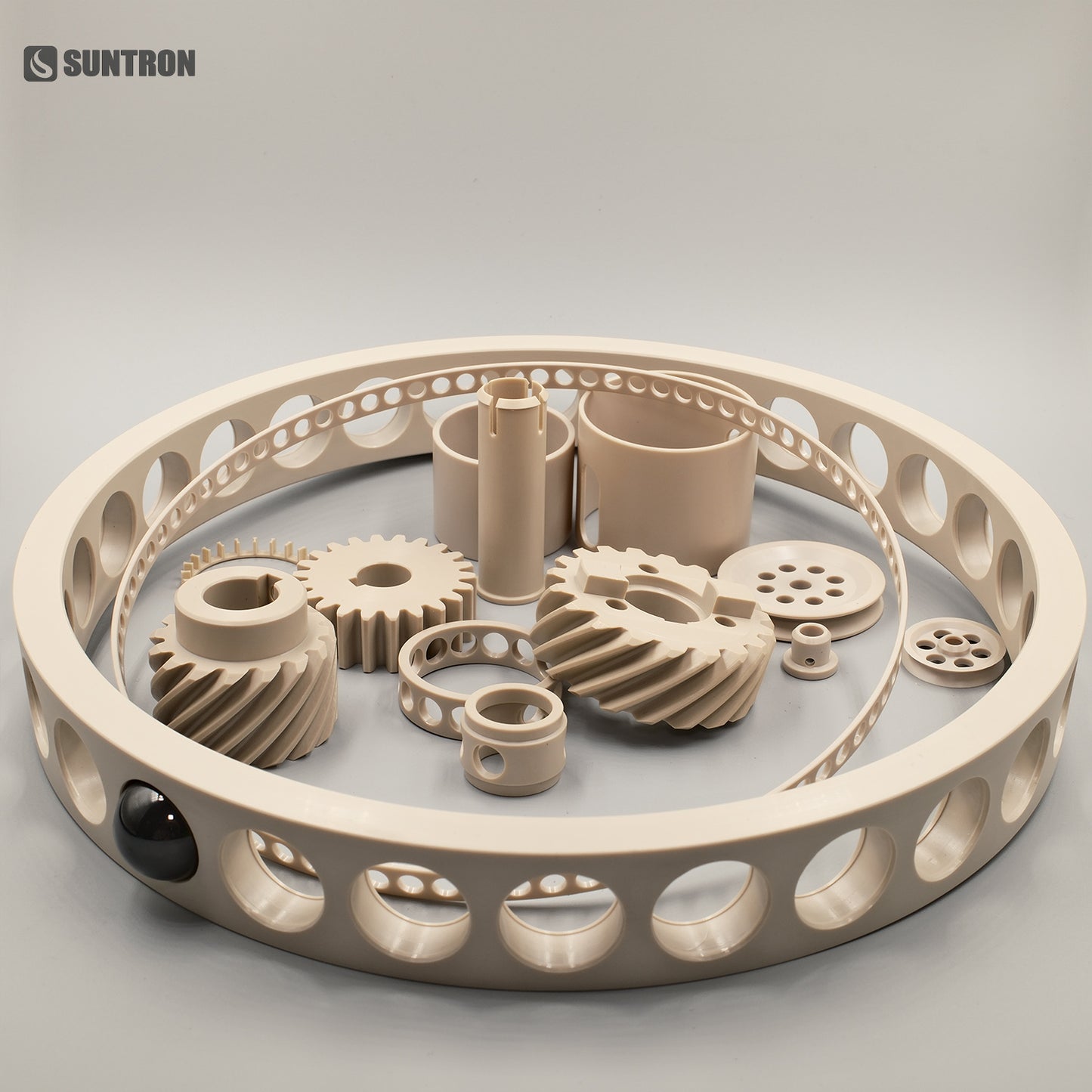 Custom PEEK Slotted Sleeve CNC Machined High Temperature Wear Resistant Guide Sleeve