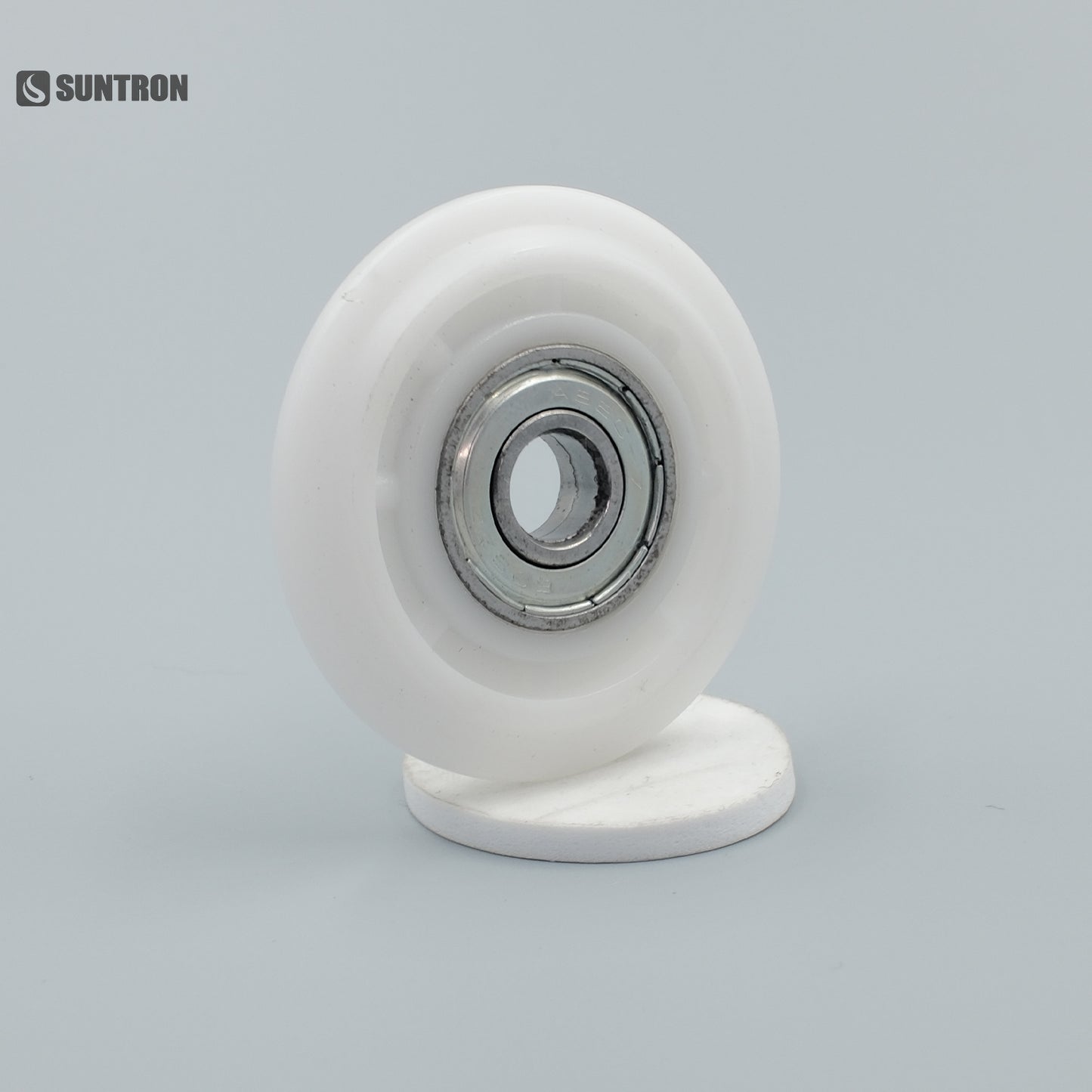 Precision CNC Machined POM Guide Wheel with Ball Bearing for Conveyor Systems