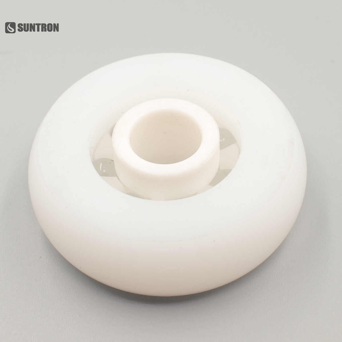 UHMWPE Crowned Guide Roller with PTFE Inner Ring and Glass Balls – 40mm OD